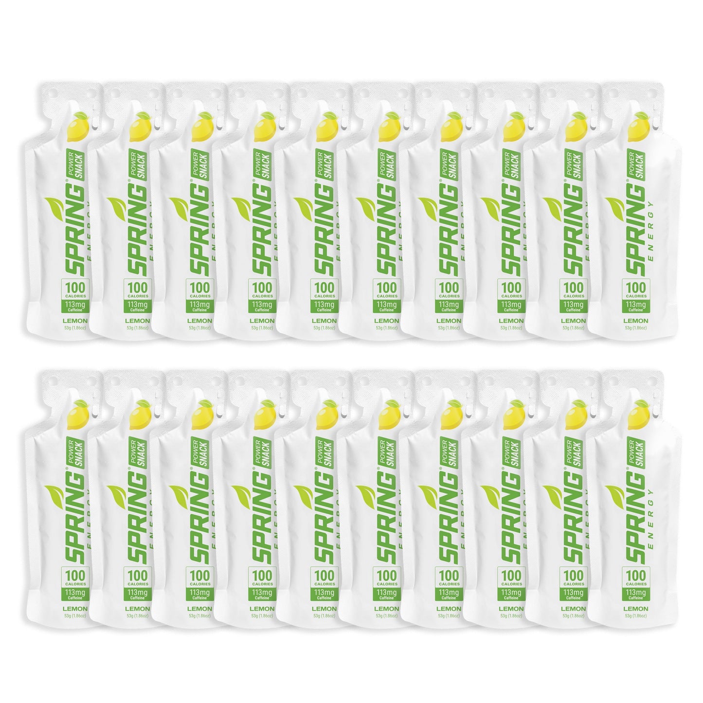 Lemon Power Snack with 113 mg of Caffeine 100 Kcal myspringenergy