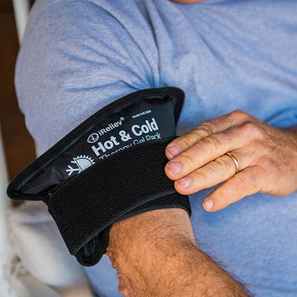 Premium Reusable Hot and Cold Therapy Gel Pack with Securement Straps - The Track and Field Store