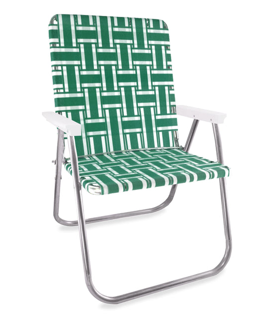 Green and White Stripe Magnum Chair Lawn Chair USA