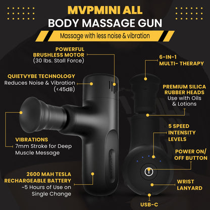 MVPmini Percussion Massage System - The Track and Field Store