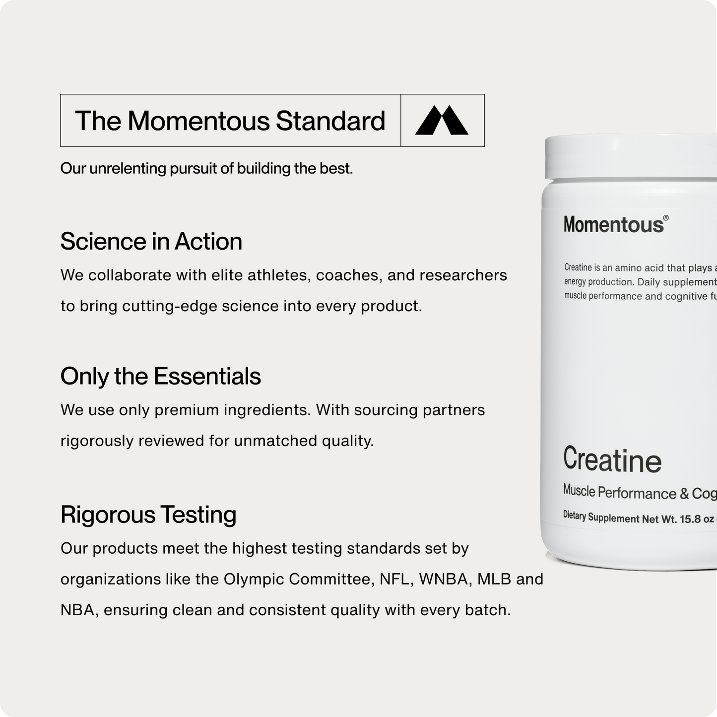 Creatine - Momentous - The Track and Field Store