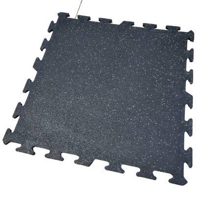 NEW Hammer Clad 1/4" Premium Rubber Floor Tiles and Interlocking Gym Tile Flooring