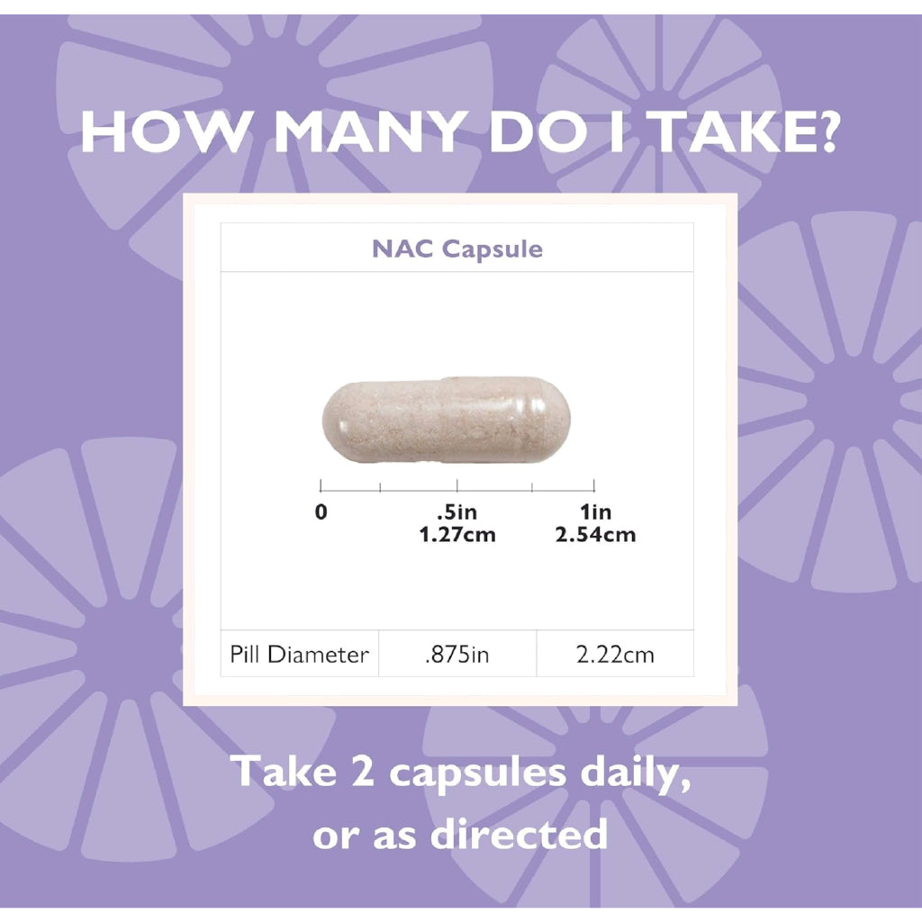 NAC (N-Acetyl Cysteine), 600 mg Capsule
