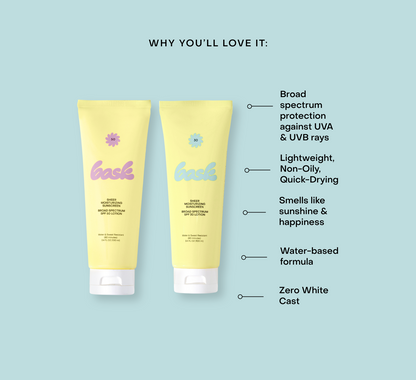 Sheer Moisturizing SPF Lotion Bask Suncare