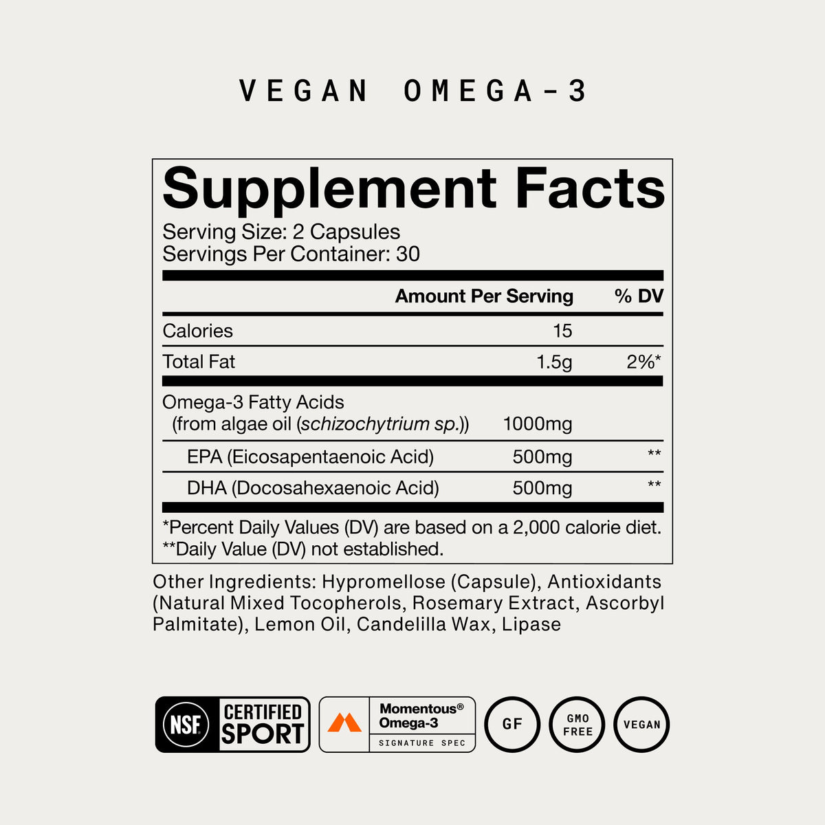 The Momentous Three - Vegan