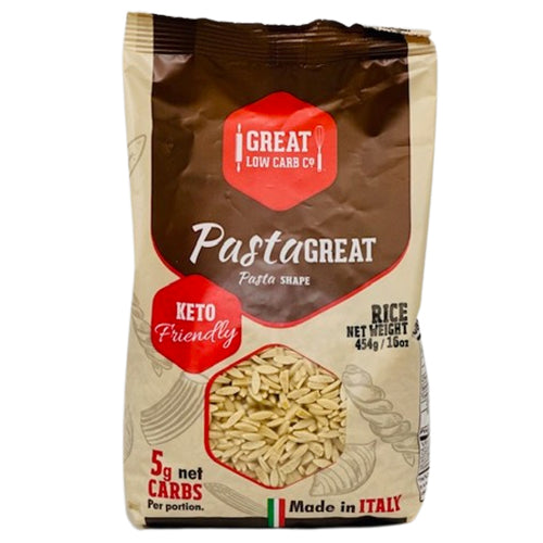 Orzo Low Carb Pasta - Keto-Friendly, High in Protein, Made in Italy, 16oz. - Wholesome Provisions