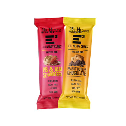 Peanut Butter Lovers Pack (12 bars) - E3 Energy Cubes