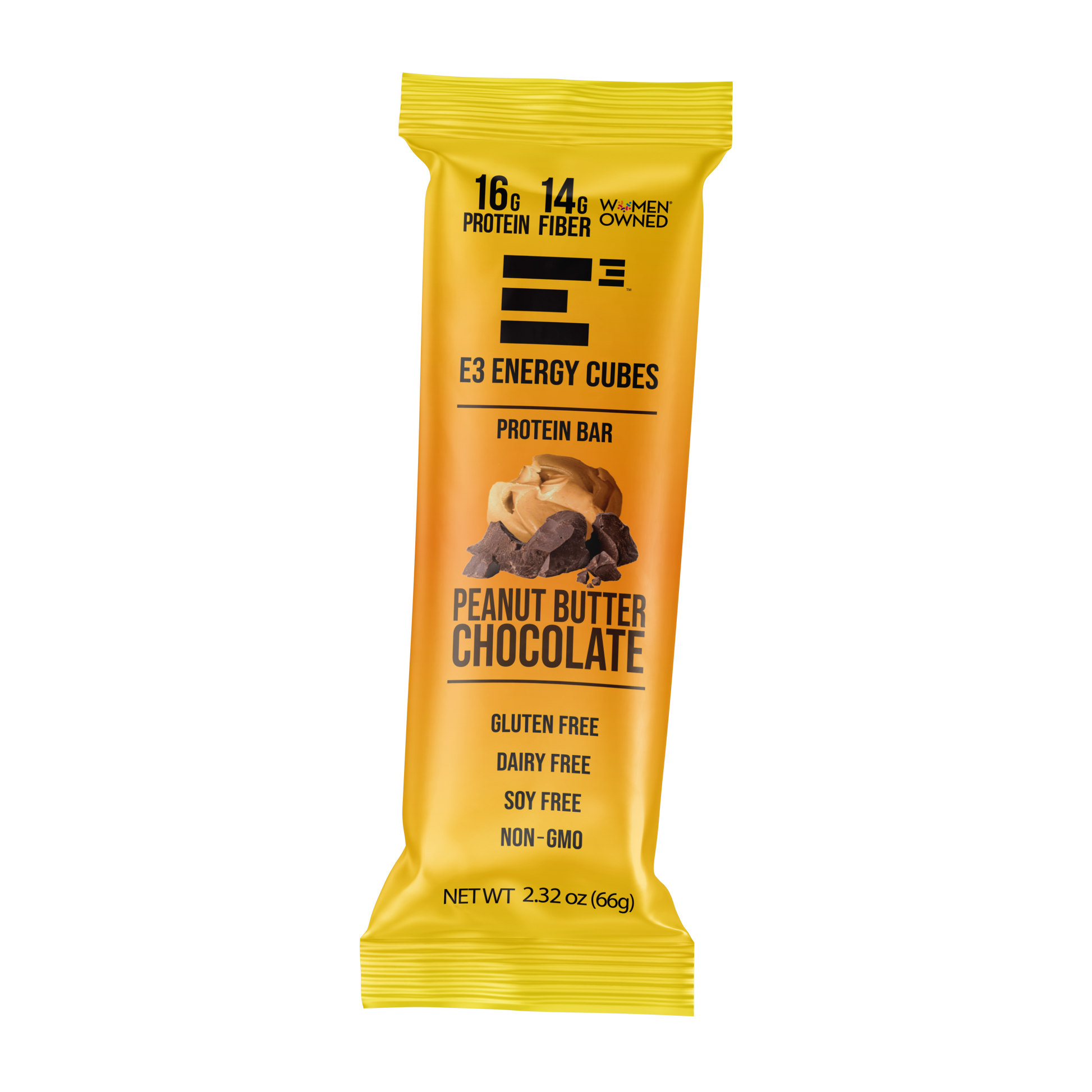 Peanut Butter & Chocolate E3 Energy Cubes - Protein Bars (12 bars) - The Track and Field Store