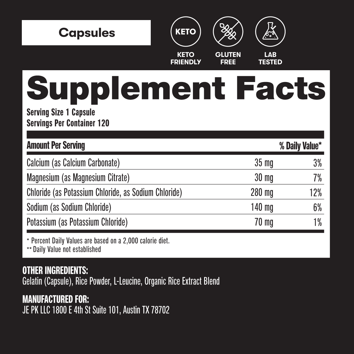 Daily Electrolytes - Perfect Keto Perfect Keto