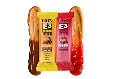 Peanut Butter Lovers Pack - E3 Energy Cubes | High-Fiber, All-Natural Protein Bars (12 bars)
