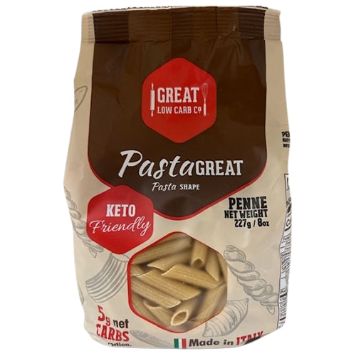 Penne Low Carb Pasta - Keto-Friendly, High in Protein, Made in Italy, 8oz. - Wholesome Provisions