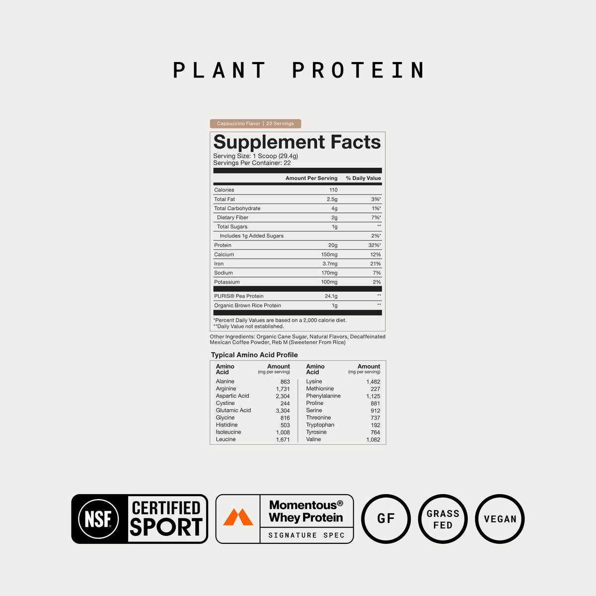 100% Plant Protein Powder