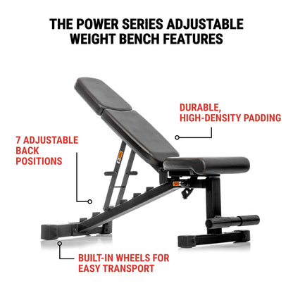 Power Series Adjustable Dumbbell Weight Bench