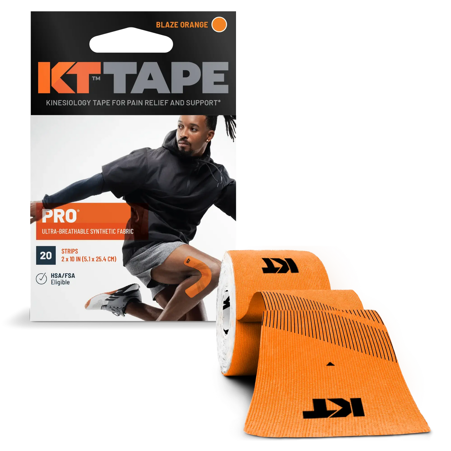 KT Tape Pro® Synthetic Kinesiology Tape – Precut Strips