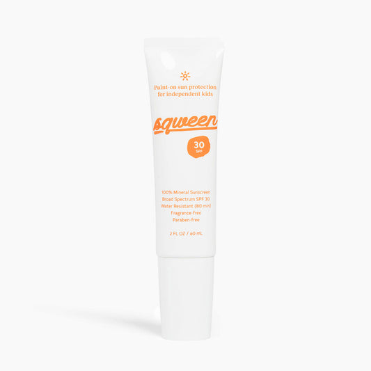 Paint-on sun protection for independent kids - Squeen
