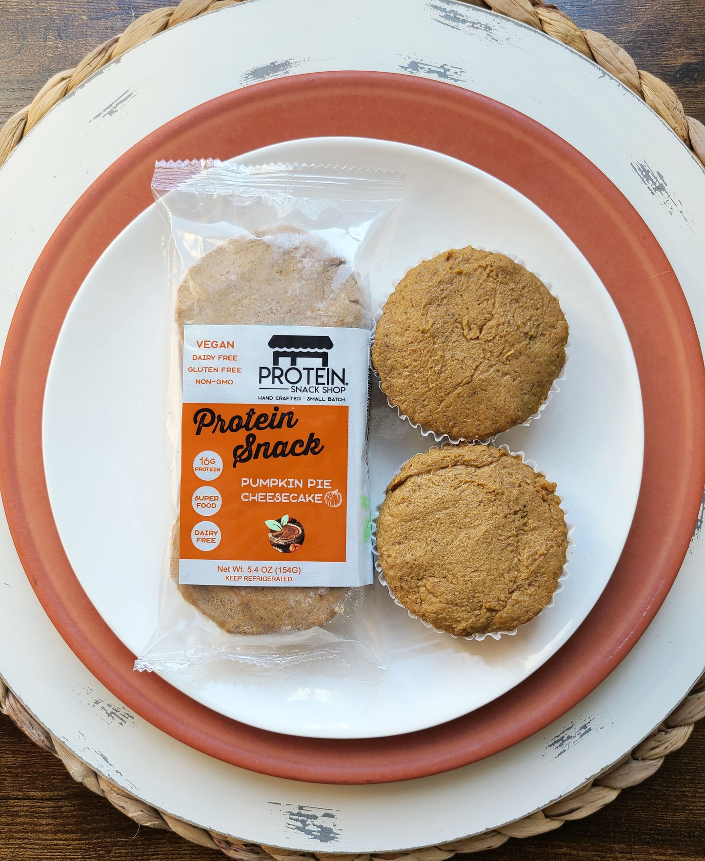 Pumpkin Pie Protein Cheesecake, 6-Ct, Vegan, Snack