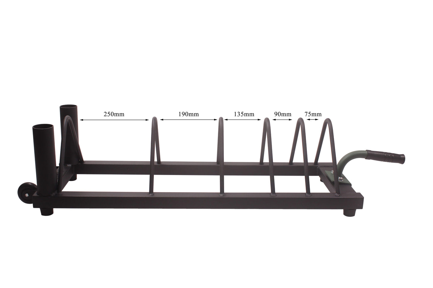 Weight Storage Rack w/ Bar Sleeves - Homegrown Lifting - The Track and Field Store