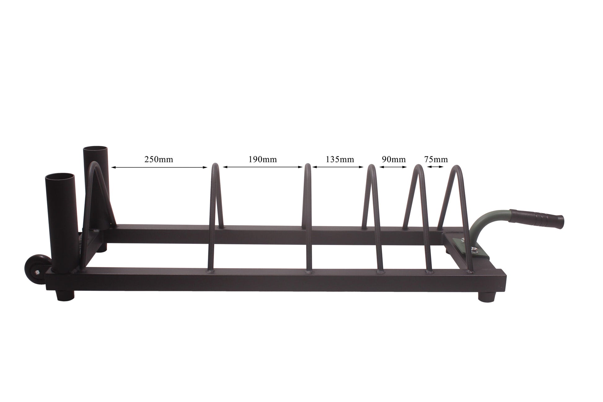 Weight Storage Rack w/ Bar Sleeves - Homegrown Lifting - The Track and Field Store