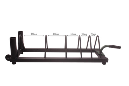 Weight Storage Rack w/ Bar Sleeves - Homegrown Lifting - The Track and Field Store
