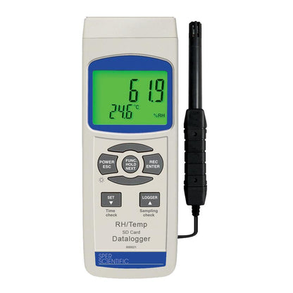 Relative Humidity & Temperature SD Card Logger - Sper Scientific