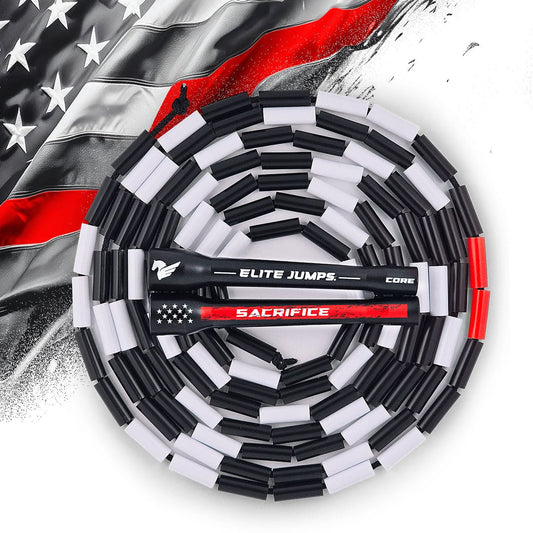THIN RED LINE - Beaded Jump Rope - Elite Jumps