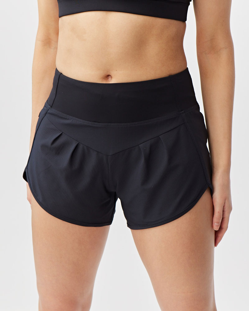 Sheva Women's High Rise Running Shorts Goal Five