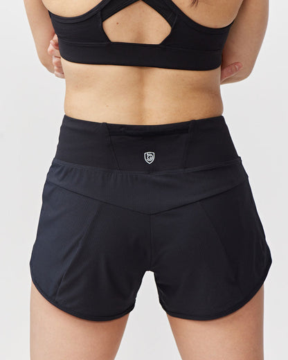 Sheva Women's High Rise Running Shorts Goal Five