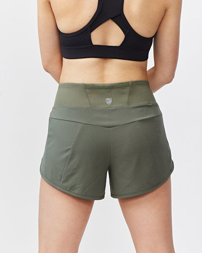 Sheva Women's High Rise Running Shorts Goal Five