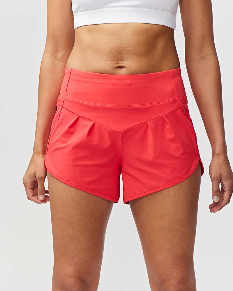 Sheva Women's High Rise Running Shorts Goal Five