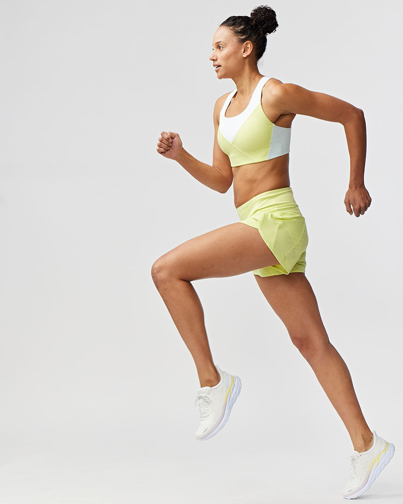 Sheva Women's High Rise Running Shorts Goal Five