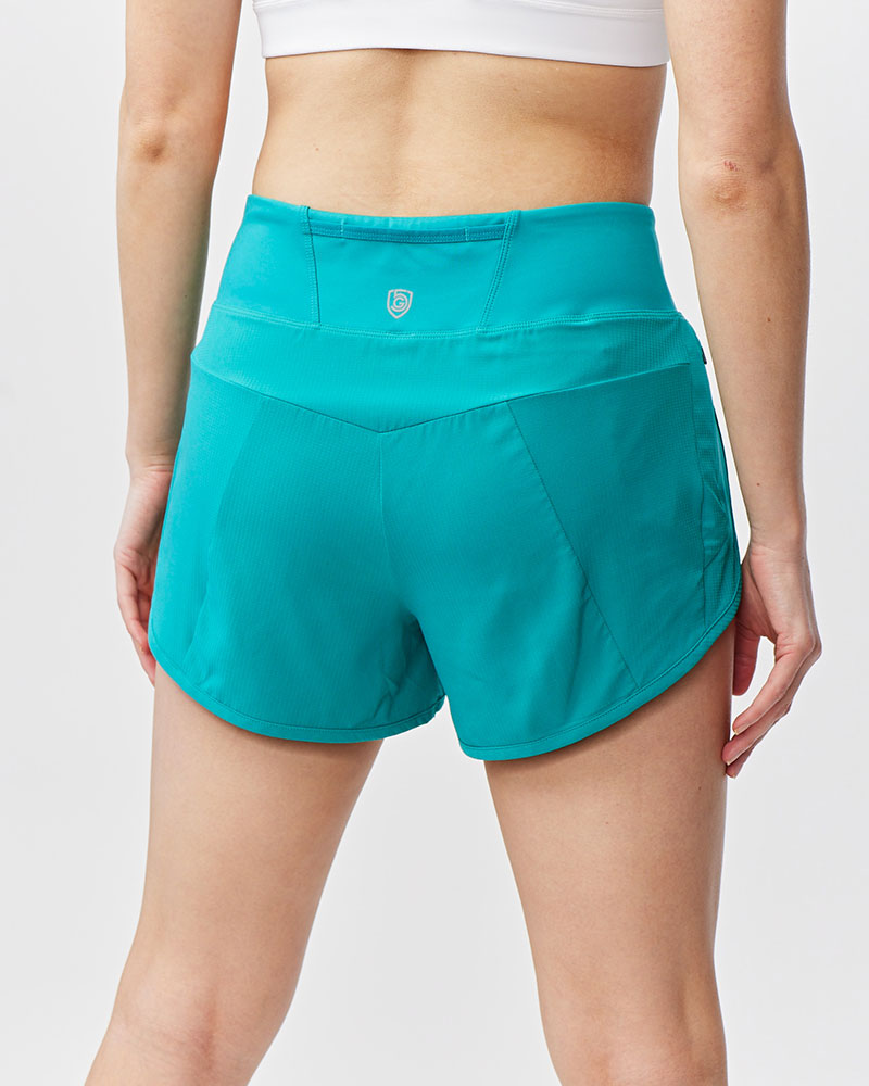 Sheva Women's High Rise Running Shorts Goal Five