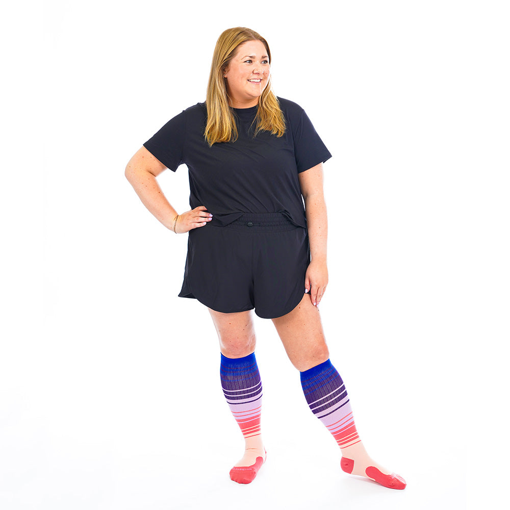 Marathon Wide-Calf, Florida Skies - ProCompression - The Track and Field Store