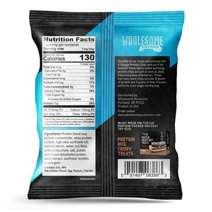 Protein Chips - Sea Salt Vinegar, High Protein & Fiber, Low Carb - Wholesome Provisions - The Track and Field Store