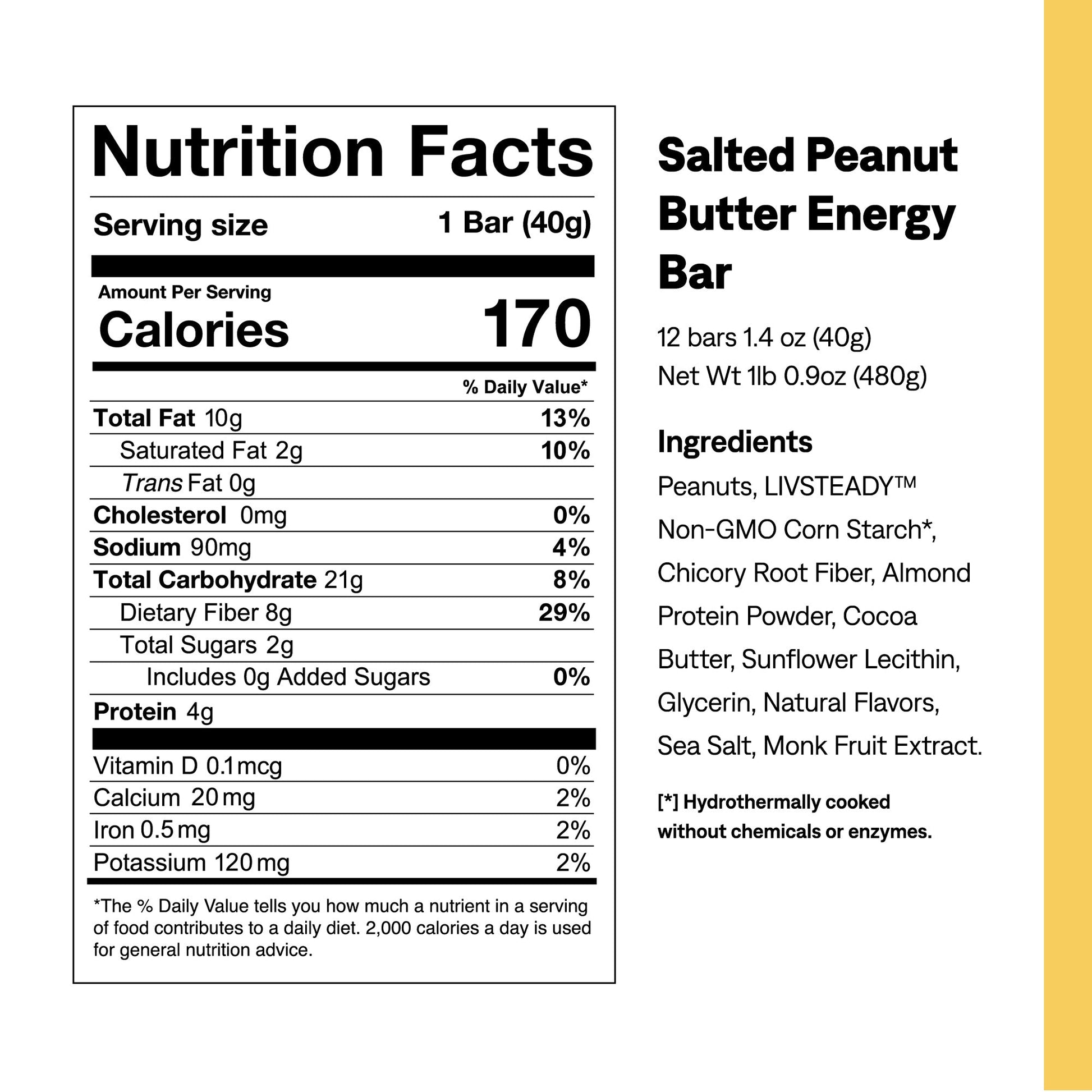Salted Peanut Butter Energy Bar - UCAN - The Track and Field Store