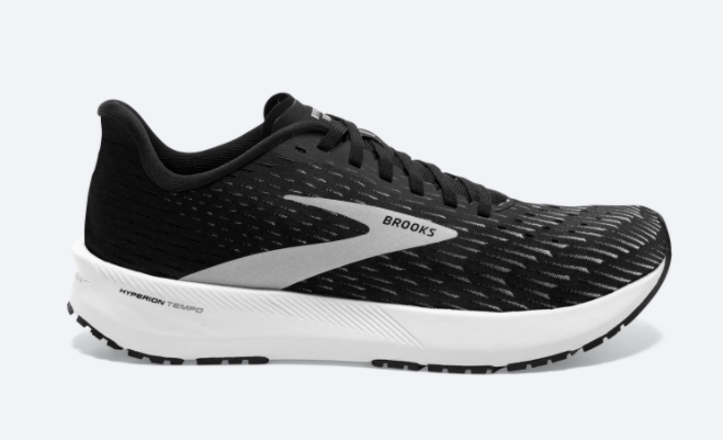 Men's Hyperion Tempo - Black, Silver, White - BROOKS - The Track and Field Store