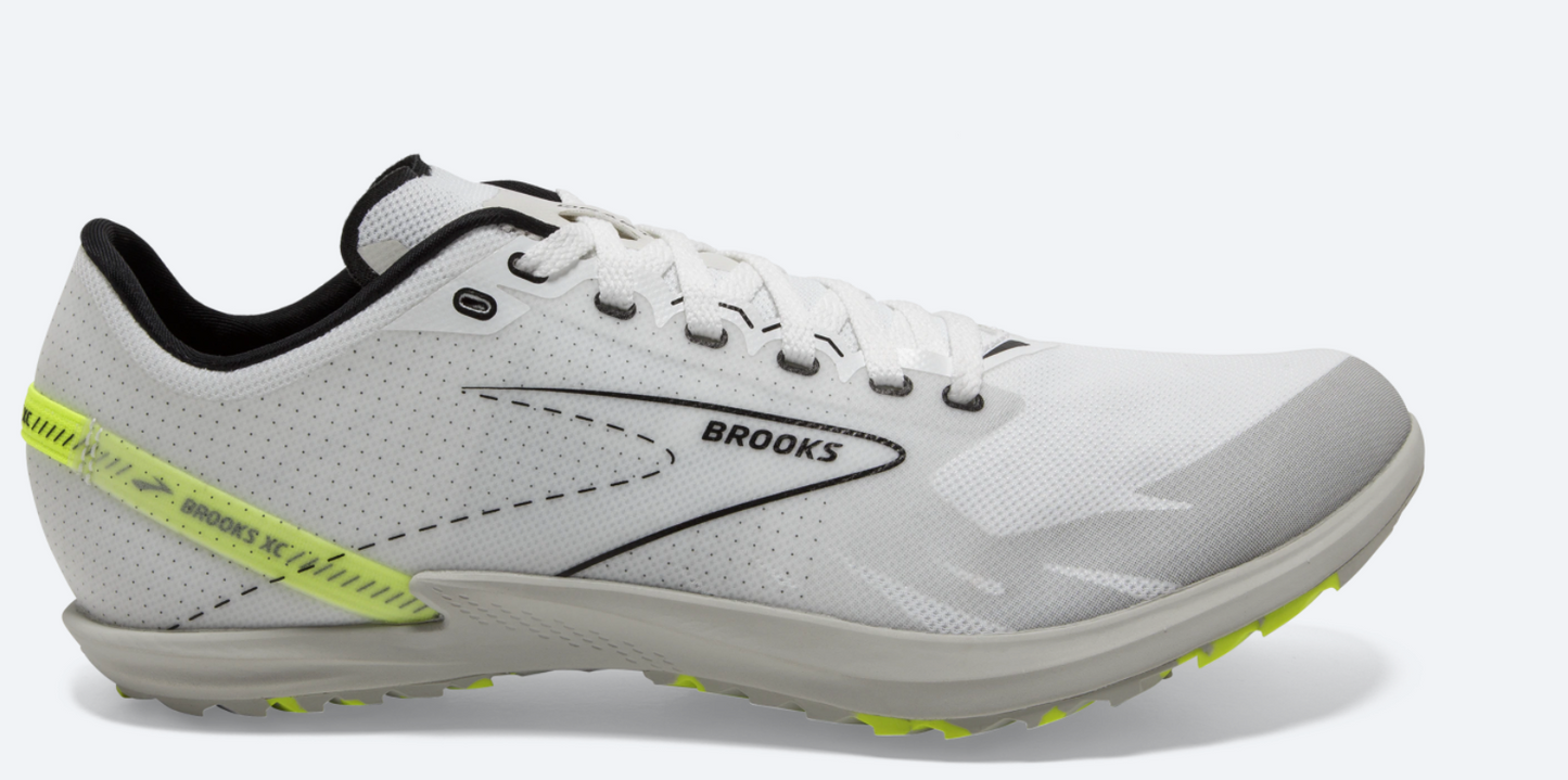 Unisex Draft XC Spikeless - White, Black, and Nightlife - BROOKS - The Track and Field Store