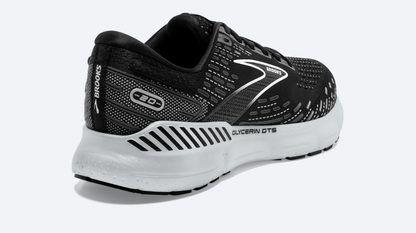 Women's Glycerin GTS 20 - Black, White, and Alloy - BROOKS - The Track and Field Store