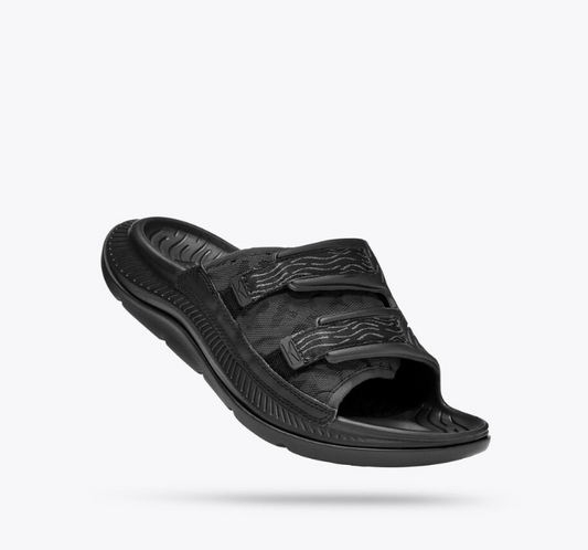 All Gender Ora Luxe Recovery Slide Sandal - Black - HOKA