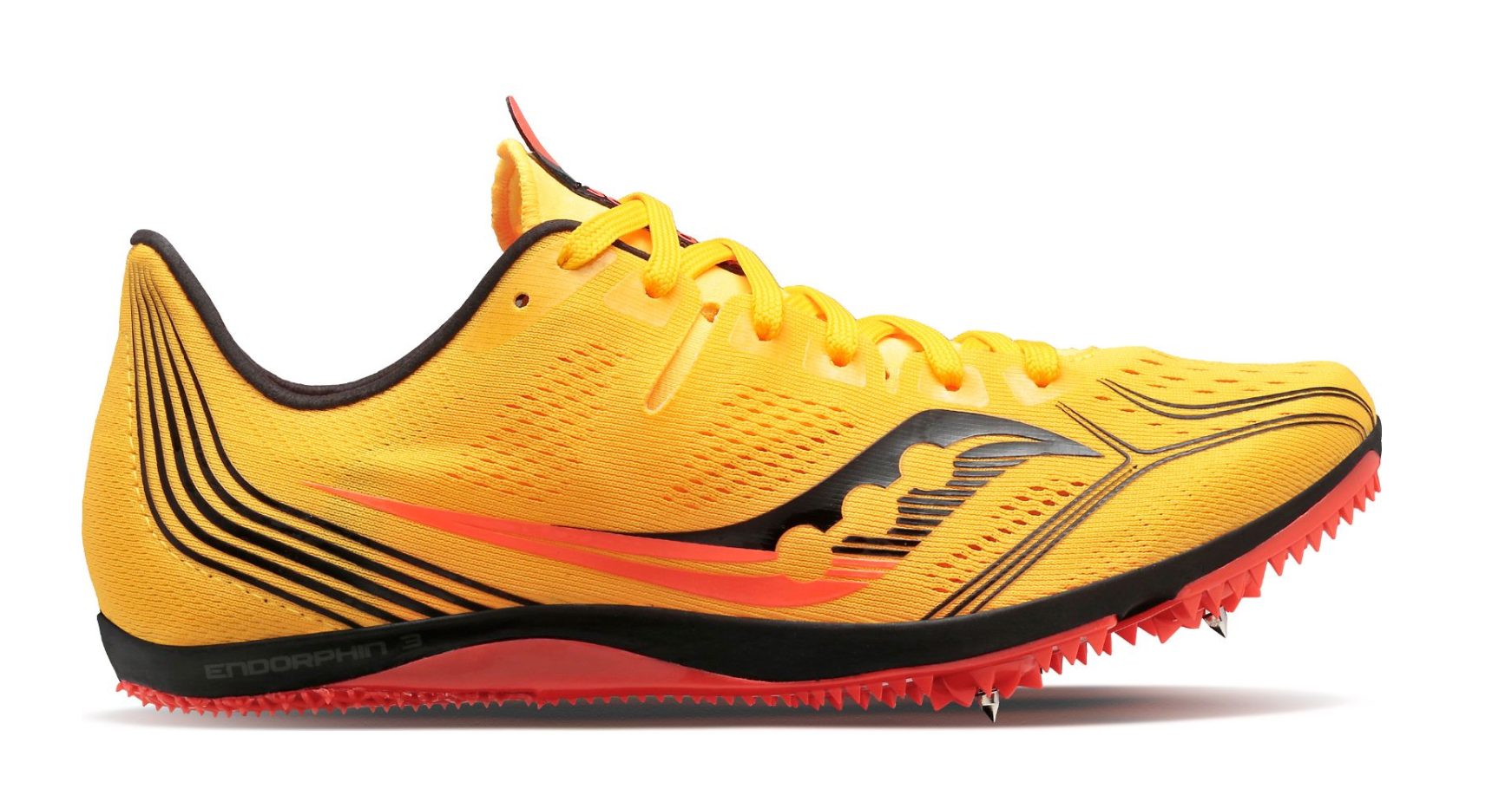 Women's Endorphin 3 Spike - Vizigold and Vizired - SAUCONY - The Track and Field Store