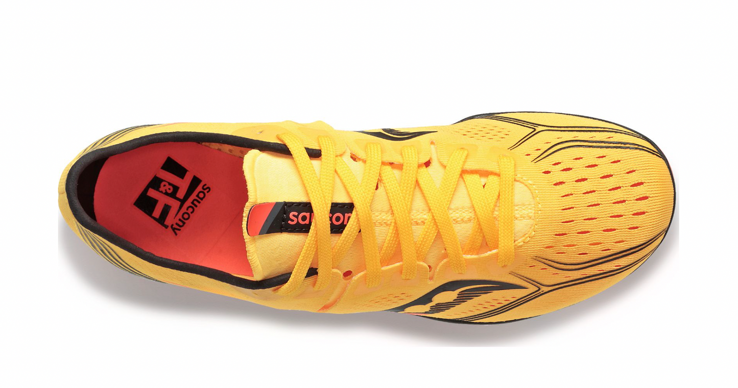 Women's Endorphin 3 Spike - Vizigold and Vizired - SAUCONY - The Track and Field Store
