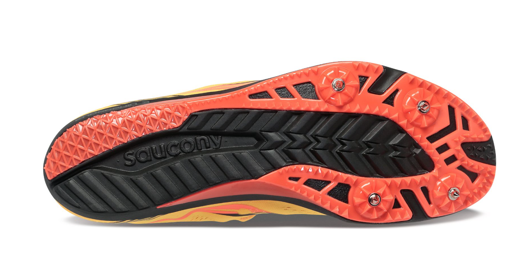 Women's Endorphin 3 Spike - Vizigold and Vizired - SAUCONY - The Track and Field Store