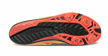 Women's Endorphin 3 Spike - Vizigold and Vizired - SAUCONY - The Track and Field Store