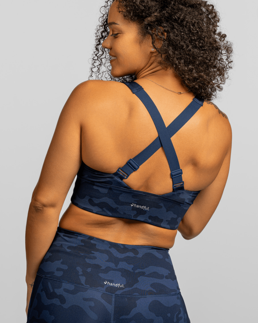Gametime Bra – Looker (Navy Camo) - Handful