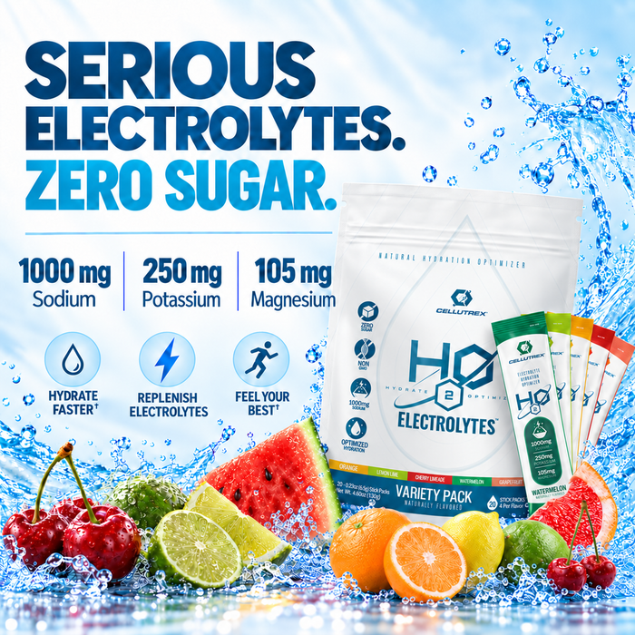 H2O ELECTROLYTES™ - Sample Variety Pack (5 Count) | Zero Sugar Electrolyte Powder