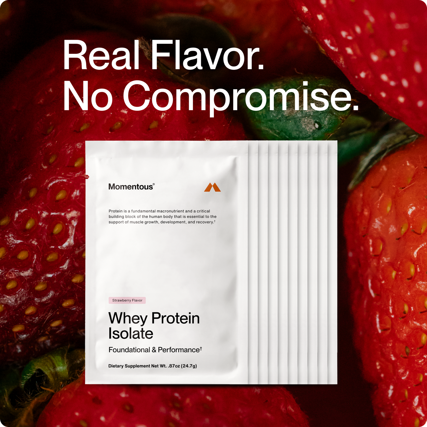 Grass-Fed Whey Protein 10-Travel Packs - Momentous