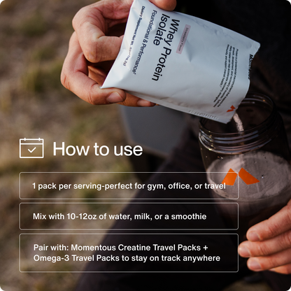 Grass-Fed Whey Protein 10-Travel Packs - Momentous