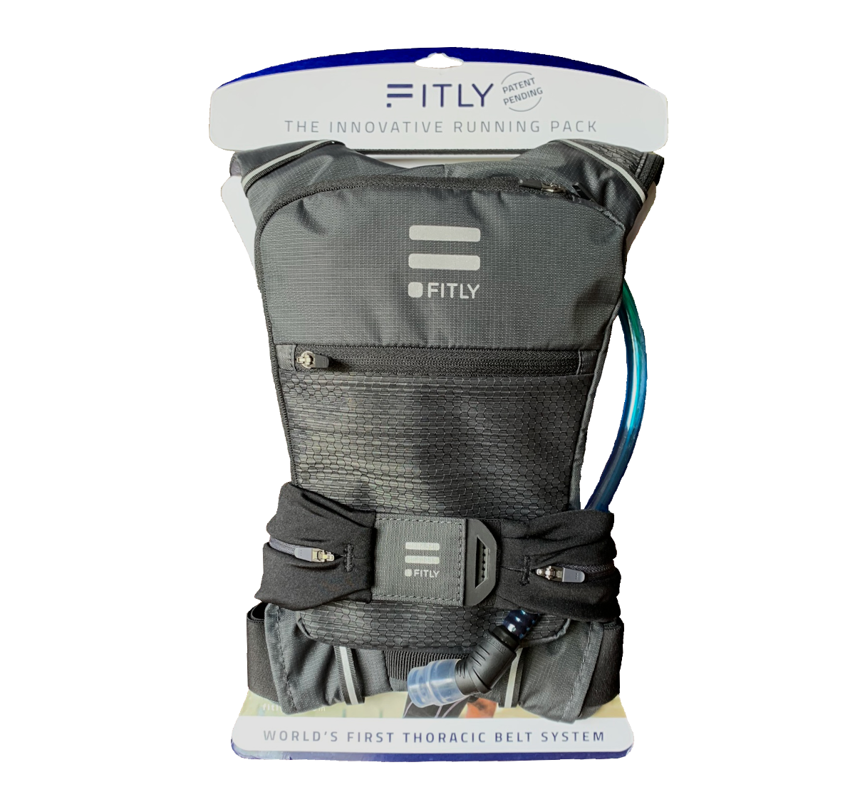 FITLY Sub90 - Hydro Running Pack - Edgy Black - The Track and Field Store