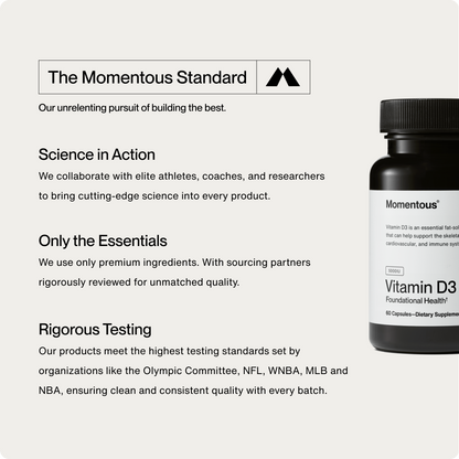 Vitamin D3 5000 IU - Momentous - The Track and Field Store