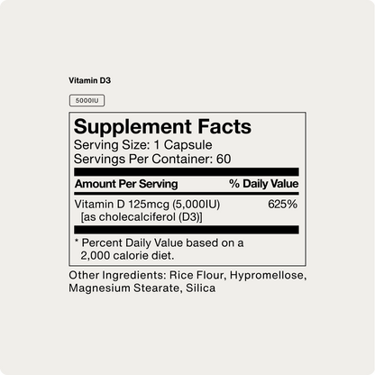 Vitamin D3 5000 IU - Momentous - The Track and Field Store