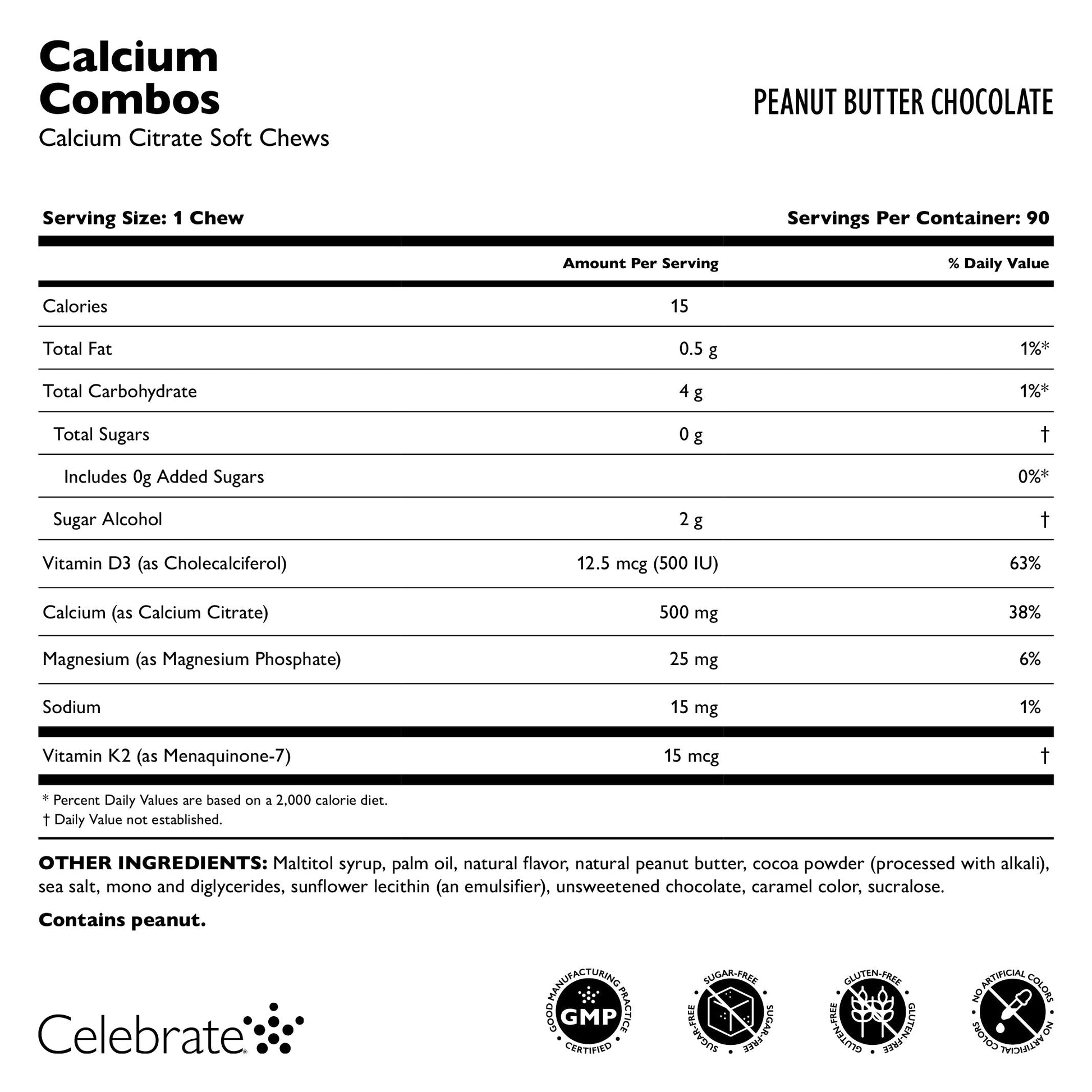 Calcium Citrate Soft Chew Combos - Celebrate Vitamins Celebrate Vitamins